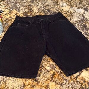 GAP Black Jean Shorts Relaxed Fit